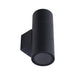 Buy Up / Down Wall Lights Australia Piper Round Up & Down Wall 2 Lights Dark Grey Aluminium - 49214