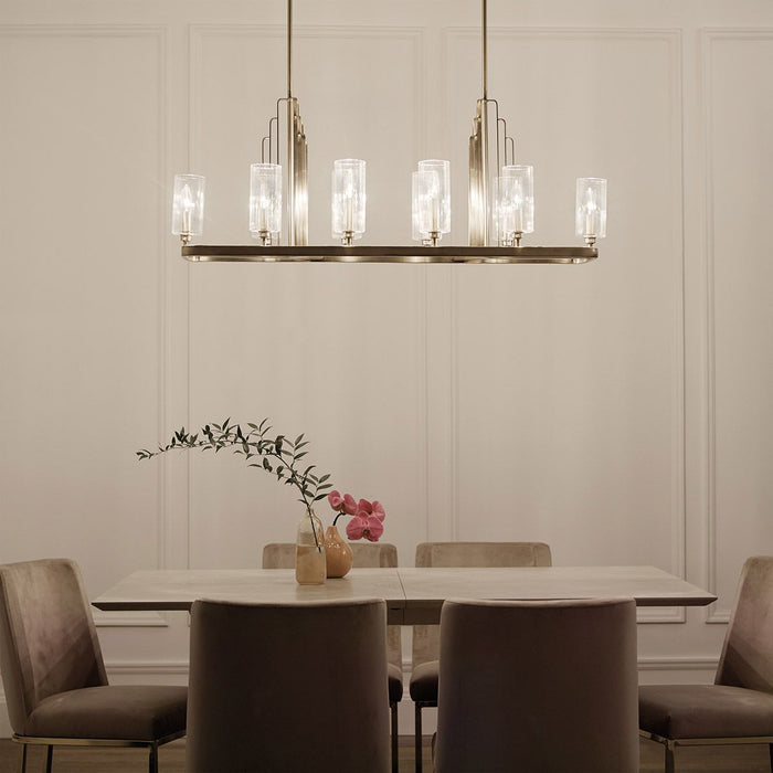 Kimrose 10 Light Pendant Brushed Natural Brass - QN-KIMROSE10-BNB