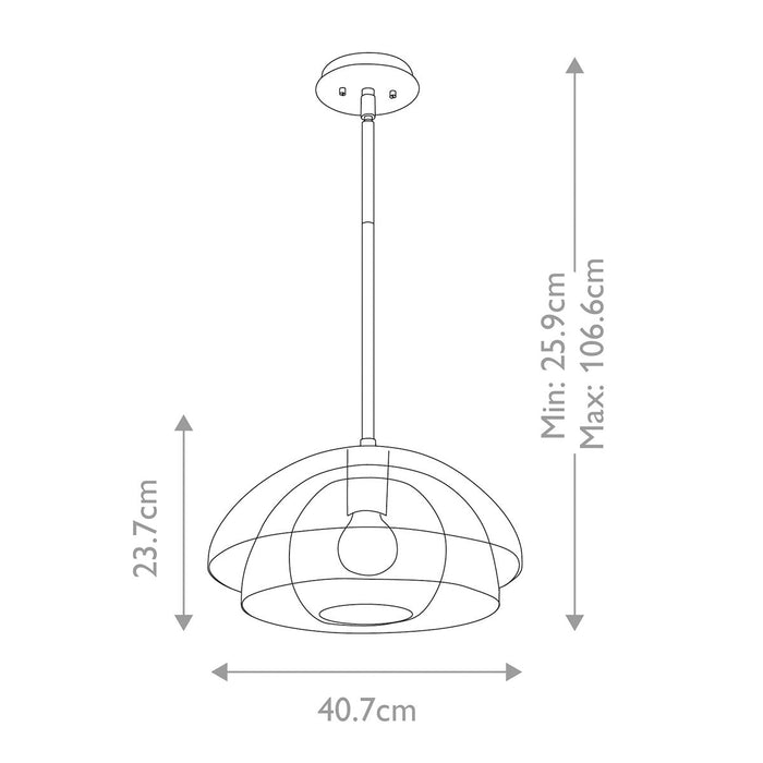 Lotus Semi-Flush Mount Light Heritage Brass or Clear - QN-LOTUS-P-HBR