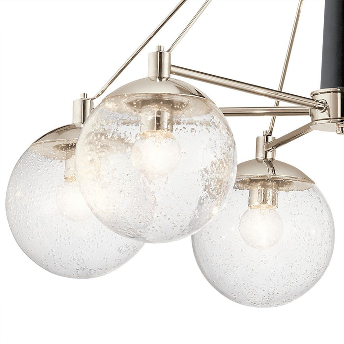 Marilyn 4 Light Pendant Polished Nickel & Clear - QN-MARILYN4