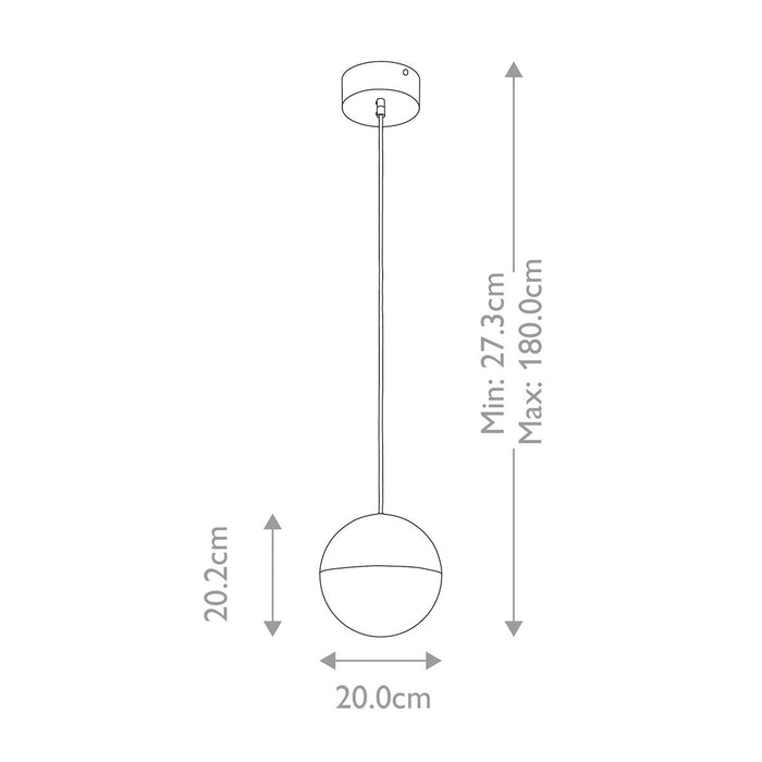 Moonlit LED Mini Pendant Polished Chrome - QN-MOONLIT-P-PC