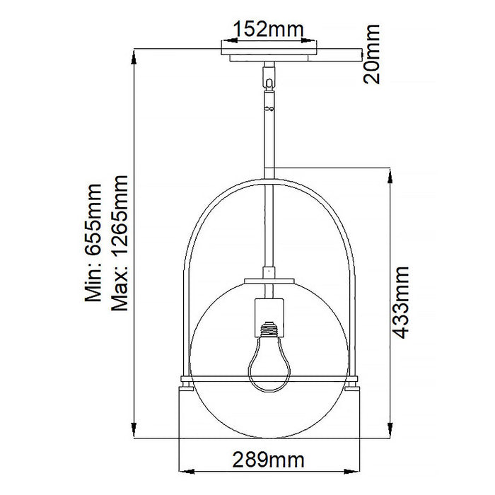 Somerset Medium Pendant Light Heritage Brass & Clear - QN-SOMERSET-P-C-HB