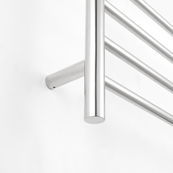 Heated Round Ladder 1300 x 750mm Mirror Polished - RTR09LEFT
