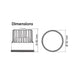 Buy Recessed LED Downlights Australia Unifit Recessed LED Downlight W102mm 8W White Aluminium 3000K - S9011HC/WH