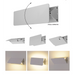 Buy Wall Sconce Australia UD S9356 Adjustable Surface Mounted LED Wall Light White 3W 3000K - S9356/160WW/WH