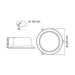 Buy Recessed Downlights Australia EXMOUTH S9523TC Recessed LED Round Shop Light Silver 28W/40W TRI Colour - S9523TC SL