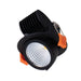 Buy Recessed Downlights Australia Scoop Round Recessed Tilt Downlight 25W Black Aluminium 5000K - 20456