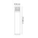 Buy Bollard Lights Australia BOLLARD SE7102/LGLS 1 Light Bollard Light Silver IP54 - SE7102 SL/LGLS