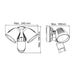 Buy Security Wall Lights Australia STARGEM II SES7060 2 Light LED Floodlight Black 2x10W 5000K IP54 - SES7060NDL/BK