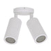 Buy Exterior Spotlights Australia Shadow Exterior Spot 2 Lights White Aluminium 3CCT - 49057
