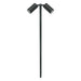 Buy Pathway Lights Australia Shadow Pathway 2 Lights Black Aluminium 12V TRI Colour - 49088