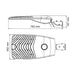 Buy LED Street Lights Australia DRIVE SHP305 LED Street Light Black 120W 5000K IP66 - SHP305/120NDL/BK