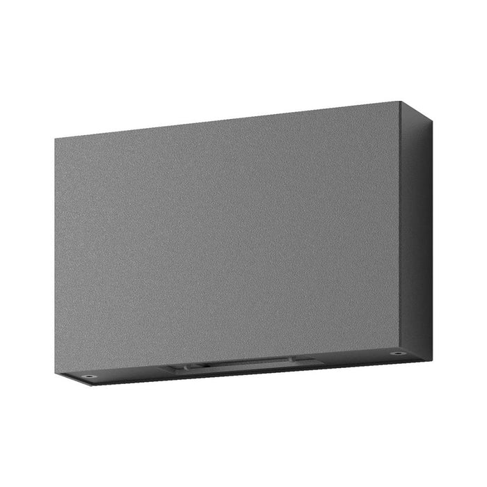 Buy Up / Down Wall Lights Australia Sierra Square Up & Down Wall 2 Lights Dark Grey Aluminium 5000K - 19637