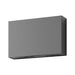 Buy Up / Down Wall Lights Australia Sierra Square Up & Down Wall 2 Lights Dark Grey Aluminium 5000K - 19637