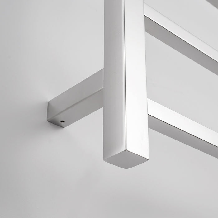 Heated Square Ladder 600 x 1200mm Mirror Polished - STR02LEFT