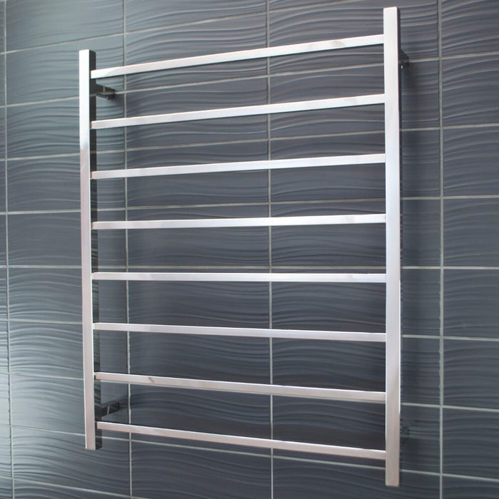Heated Square Ladder 800 x 1000mm Mirror Polished - STR05LEFT