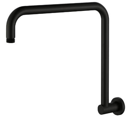 Akemi Hi Rise Shower Arm Matte Black - 10368