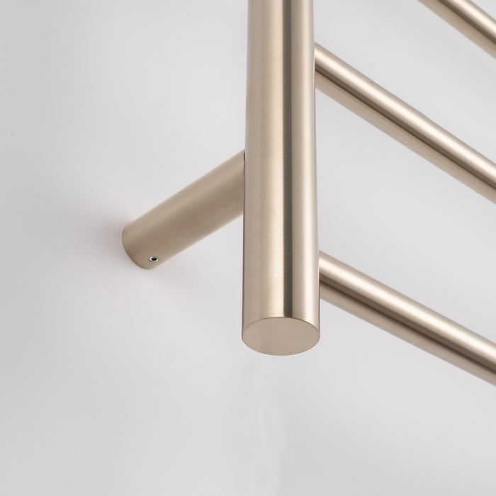 Heated Round Ladder 600 x 800mm Walnut Brushed Nickel - WBN-RTR01RIGHT