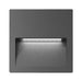 Buy Outdoor Step Lights Australia Zac Square Outdoor Step Light Dark Grey Aluminium 5000K - 19738