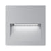 Buy Outdoor Step Lights Australia Zac Square Outdoor Step Light Silver Aluminium 3000K - 19739