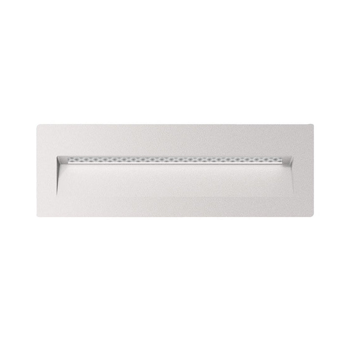 Buy Outdoor Step Lights Australia Zac Rectangular Outdoor Step Light White Aluminium 5000K - 19767