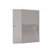 Buy Outdoor Step Lights Australia Zeke Square Outdoor Step Light 12V 4W Silver Aluminium 5000K - 19849
