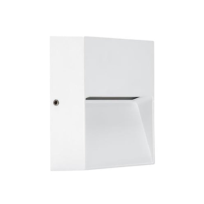 Buy Outdoor Step Lights Australia Zeke Square Outdoor Step Light 12V 4W White Aluminium 5000K - 19853