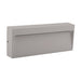 Buy Outdoor Step Lights Australia Zeke Rectangular Outdoor Step Light 12V 8W Silver Aluminium 3000K - 19856