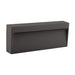 Buy Outdoor Step Lights Australia Zeke Rectangular Outdoor Step Light Dark Grey Aluminium 5000K - 19715