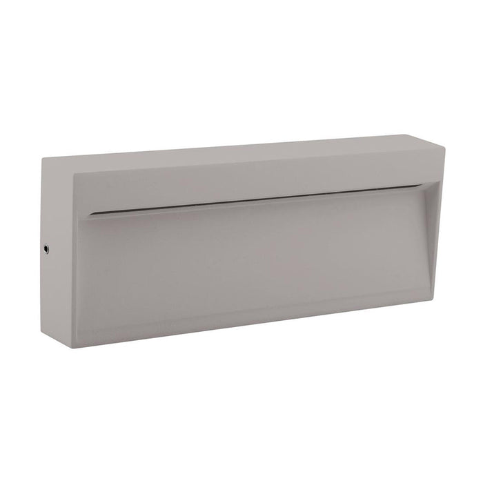 Buy Outdoor Step Lights Australia Zeke Rectangular Outdoor Step Light Silver Aluminium 5000K - 19713