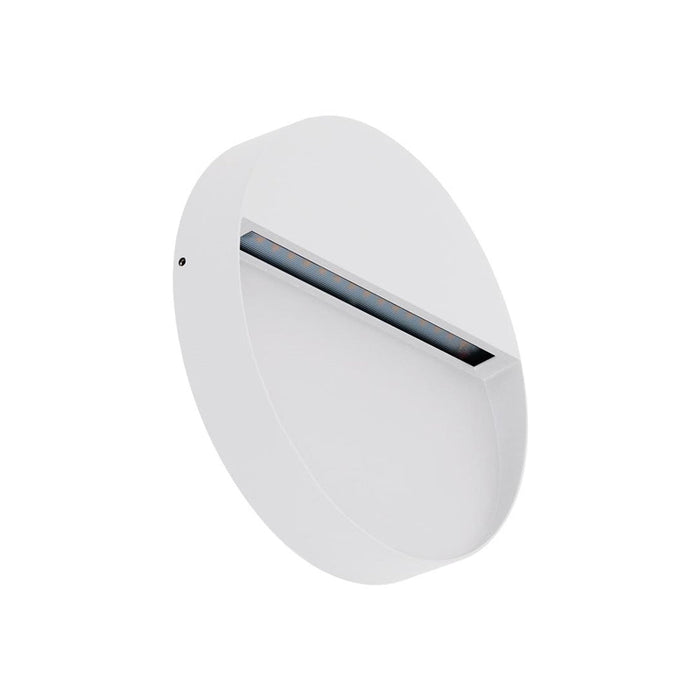 Buy Outdoor Step Lights Australia Zeke Round Outdoor Step Light 12V 9W White Aluminium 3000K - 19868