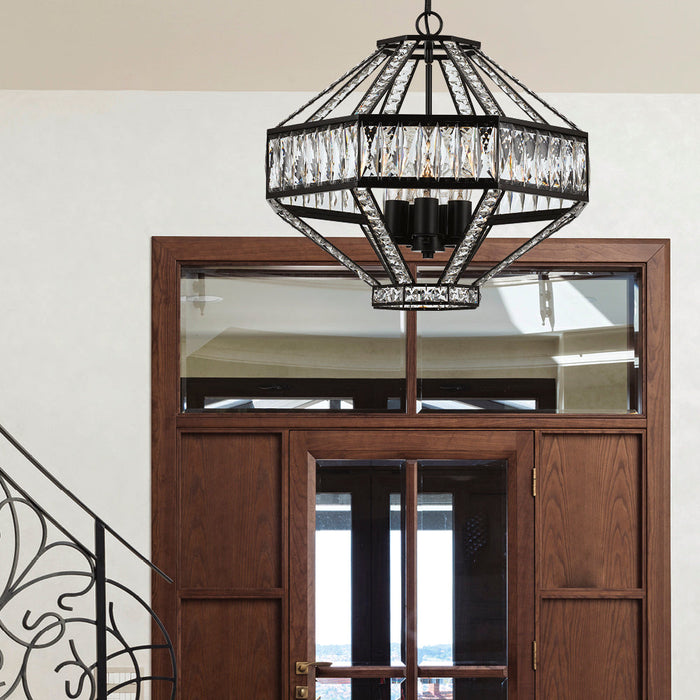 Buy Pendant Lights Australia Zofio 5 Light Pendant Clear & Oil Bronze - ZOFIO PE56-OBCL
